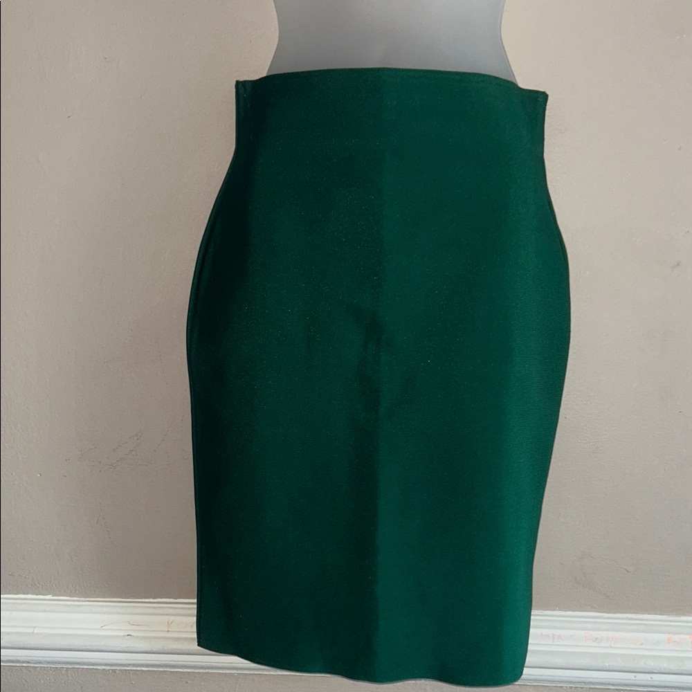 WOW Couture Deep Green Pencil Skirt